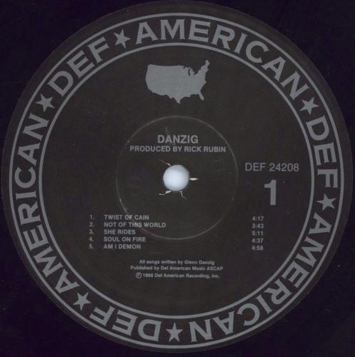 Danzig Danzig vinyl LP album (LP record) US ZIGLPDA406610