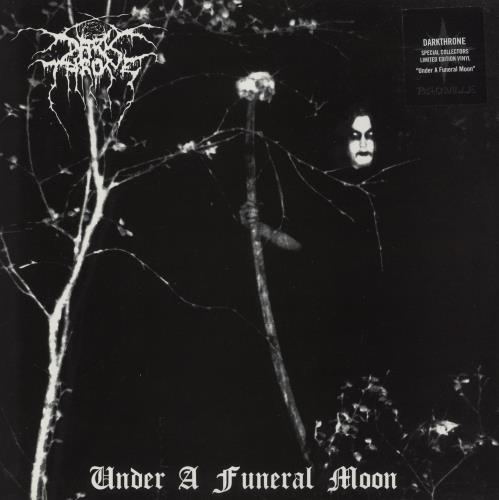 Darkthrone Under A Funeral Moon vinyl LP album (LP record) UK H4RLPUN881857