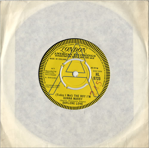 Darlene Love (Today I Met) The Boy I'm Gonna Marry 7" vinyl single (7 inch record / 45) UK DLN07TO479989