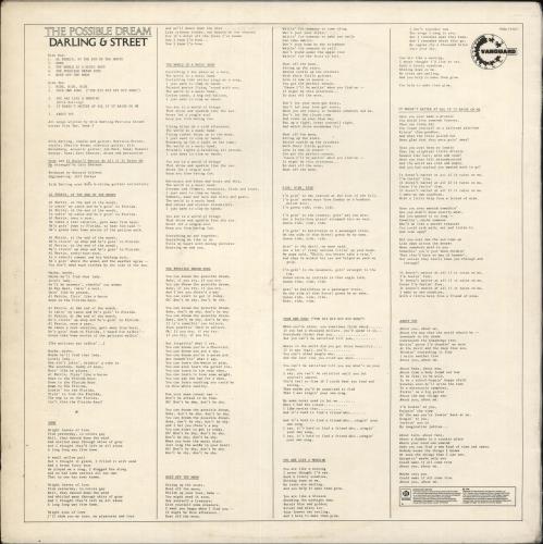 Darling & Street The Possible Dream vinyl LP album (LP record) UK ZCTLPTH716573