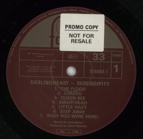 Darlingheart Serendipity vinyl LP album (LP record) UK D1TLPSE870015