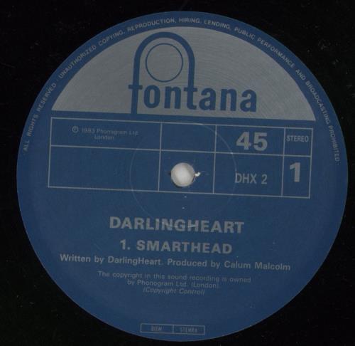 Darlingheart Smarthead 12" vinyl single (12 inch record / Maxi-single) UK D1T12SM506220