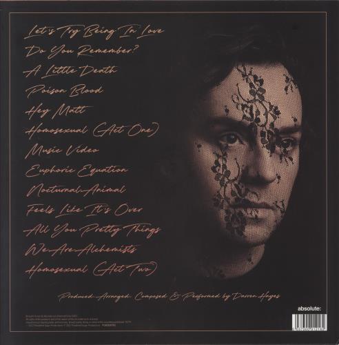 Darren Hayes Homosexual - Baby Blue Vinyl + Autographed Sleeve 2-LP vinyl record set (Double LP Album) UK DHY2LHO812368