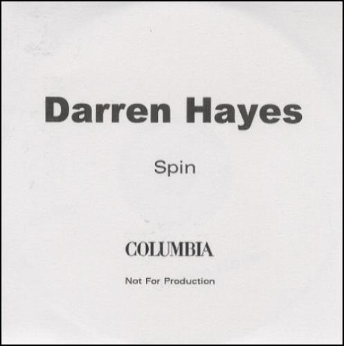 Darren Hayes Spin CD-R acetate UK DHYCRSP208943