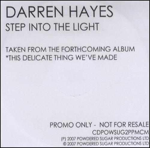 Darren Hayes Step Into The Light - 8-track CD-R acetate UK DHYCRST430510