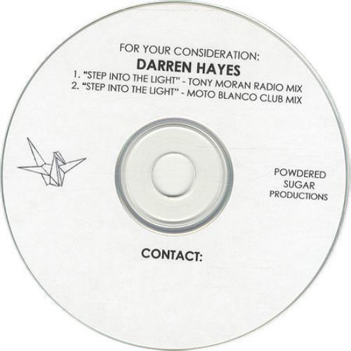Darren Hayes Step Into The Light CD-R acetate US DHYCRST432446