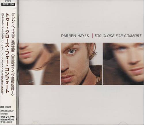 Darren Hayes Too Close For Comfort CD single (CD5 / 5") Japanese DHYC5TO406920