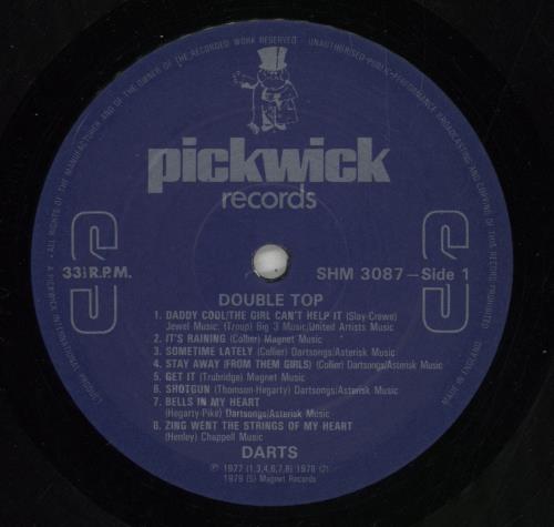 Darts Double Top vinyl LP album (LP record) UK D.TLPDO627548