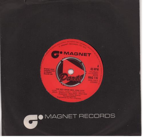 Darts The Boy From New York City 7" vinyl single (7 inch record / 45) UK D.T07TH668925