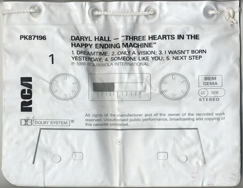 Daryl Hall Promotional Inflatable Bag memorabilia US DRLMMPR477950