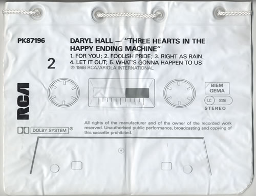 Daryl Hall Promotional Inflatable Bag memorabilia US DRLMMPR477950