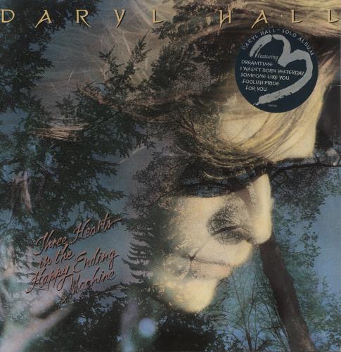 Daryl Hall Three Hearts In The Happy Ending Machine - Hype Stickered vinyl LP album (LP record) UK DRLLPTH266137