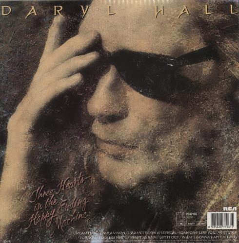 Daryl Hall Three Hearts In The Happy Ending Machine - Hype Stickered vinyl LP album (LP record) UK DRLLPTH266137