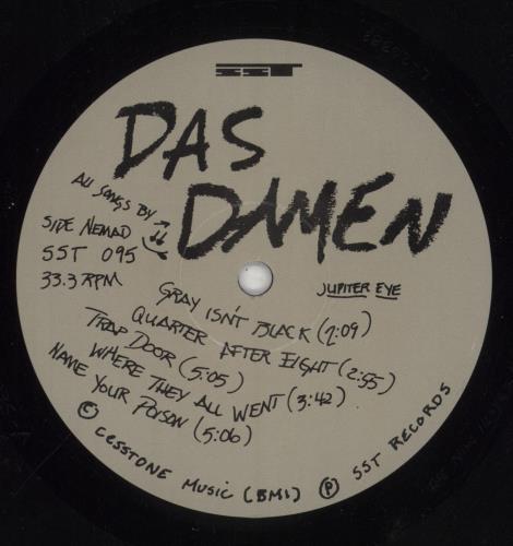 Das Damen Jupiter Eye vinyl LP album (LP record) US DASLPJU855332