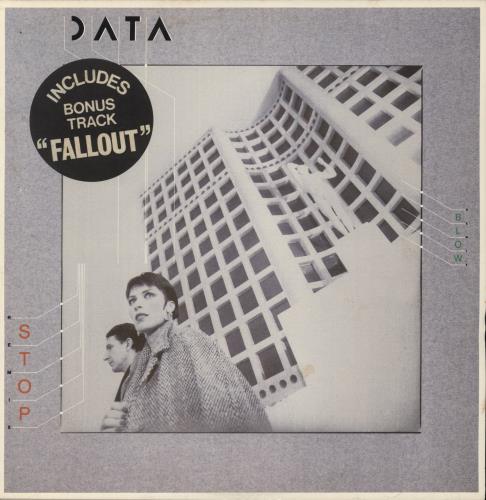 Data Stop / Blow - Hype Sticker 12" vinyl single (12 inch record / Maxi-single) UK E2512ST879119