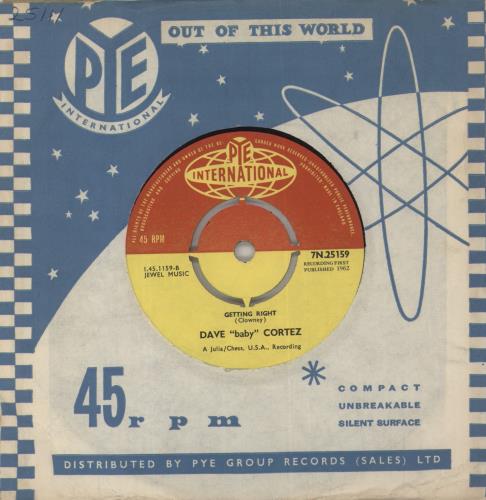 Dave 'Baby' Cortez Rinky Dink 7" vinyl single (7 inch record / 45) UK EQY07RI851002