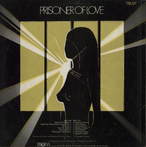 Dave Barker Prisoner Of Love vinyl LP album (LP record) UK 0A0LPPR755742