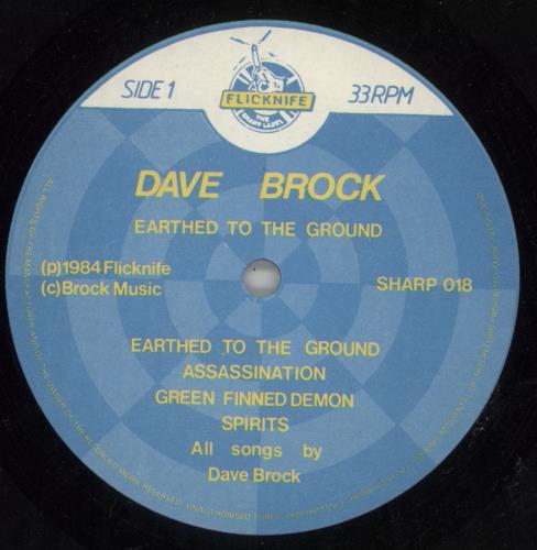 Dave Brock Earthed To The Ground vinyl LP album (LP record) UK DE3LPEA341732
