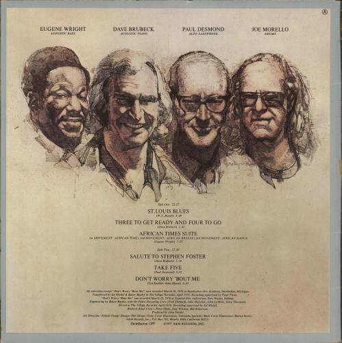 Dave Brubeck 25th Anniversary Reunion vinyl LP album (LP record) French DBRLPTH708993