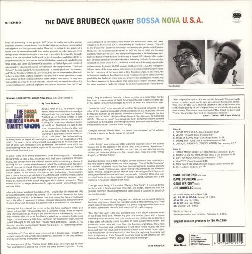 Dave Brubeck Bossa Nova USA vinyl LP album (LP record) UK DBRLPBO869377