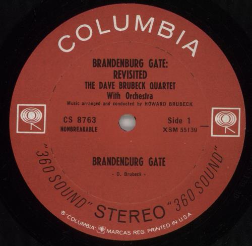 Dave Brubeck Brandenburg Gate: Revisited vinyl LP album (LP record) US DBRLPBR876124