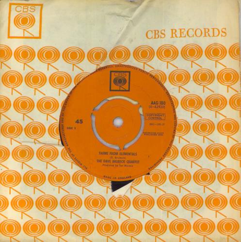 Dave Brubeck Cable Car - Sample Stickered 7" vinyl single (7 inch record / 45) UK DBR07CA832911