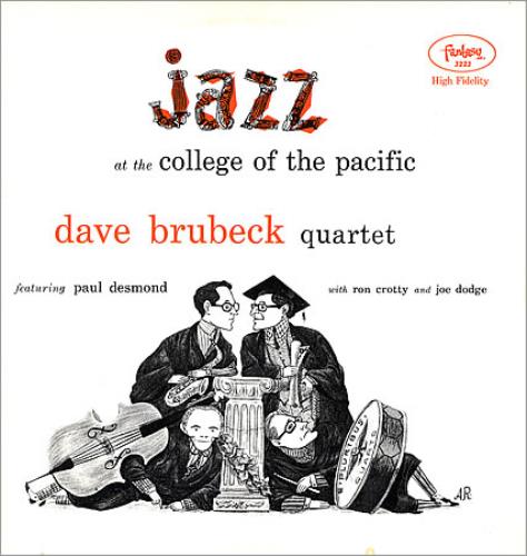 Dave Brubeck Jazz At College Of Pacific vinyl LP album (LP record) US DBRLPJA363318
