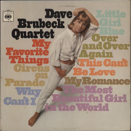Dave Brubeck My Favorite Things vinyl LP album (LP record) UK DBRLPMY782916