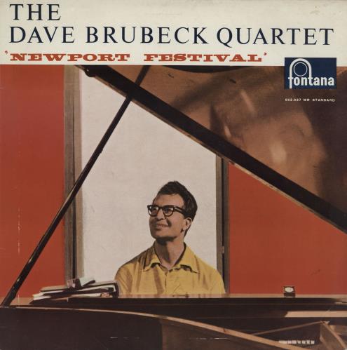 Dave Brubeck Newport Festival 10" vinyl single (10 inch record) French DBR10NE760417