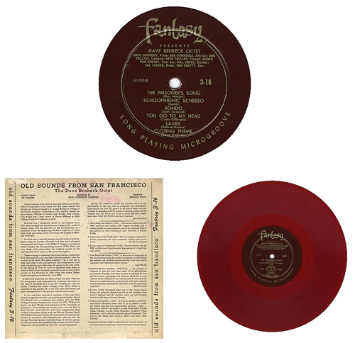 Dave Brubeck Old Sounds From San Francisco - Red Vinyl 10" vinyl single (10 inch record) US DBR10OL381989