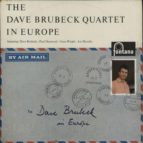 Dave Brubeck The Dave Brubeck Quartet In Europe vinyl LP album (LP record) Dutch DBRLPTH751567