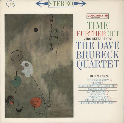 Dave Brubeck Time Further Out vinyl LP album (LP record) US DBRLPTI880702