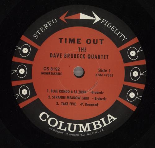 Dave Brubeck Time Out - 180gm vinyl LP album (LP record) US DBRLPTI399108