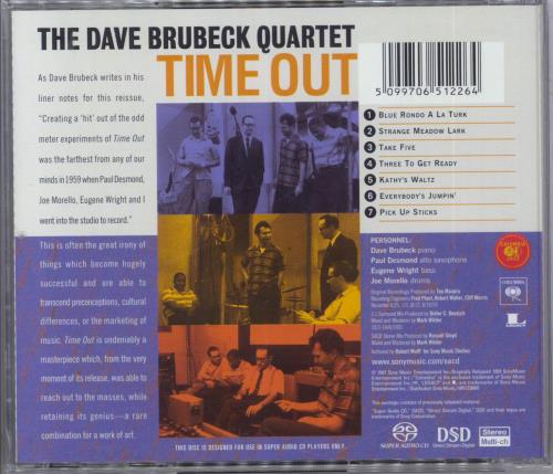 Dave Brubeck Time Out super audio CD SACD Austrian DBRSATI830548
