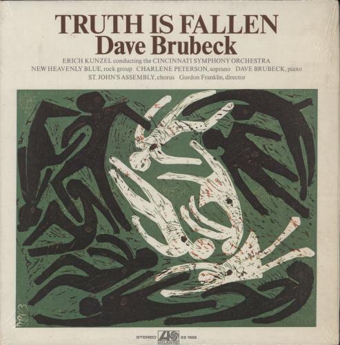 Dave Brubeck Truth Is Fallen vinyl LP album (LP record) US DBRLPTR876110