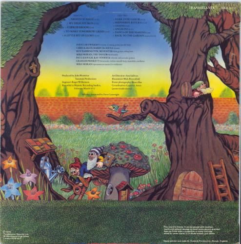 Dave Cartwright Back To The Garden vinyl LP album (LP record) UK G72LPBA777159