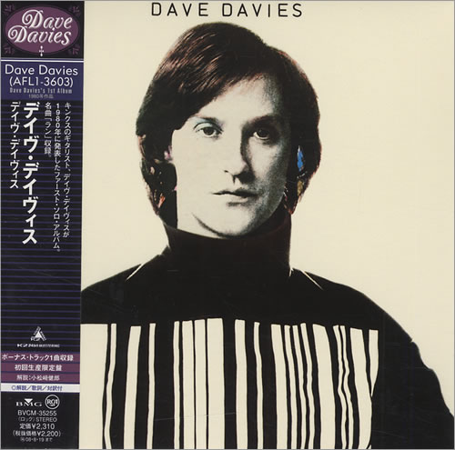 Dave Davies AFL1-3603 CD album (CDLP) Japanese DDSCDAF425270