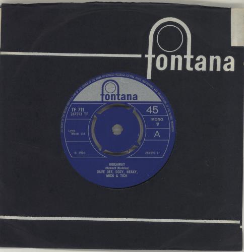 Dave Dee, Dozy, Beaky, Mick & Tich Hideaway - 4pr 7" vinyl single (7 inch record / 45) UK DDD07HI687601