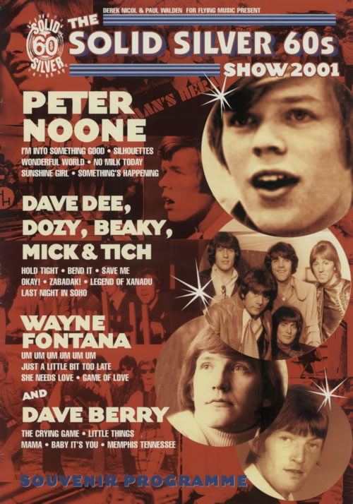 Dave Dee, Dozy, Beaky, Mick & Tich The Solid Silver 60s Show - Autographed tour programme UK DDDTRTH596772