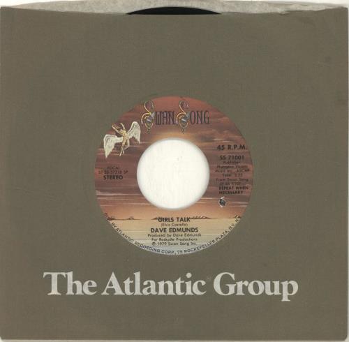Dave Edmunds Girls Talk 7" vinyl single (7 inch record / 45) US DAE07GI701286