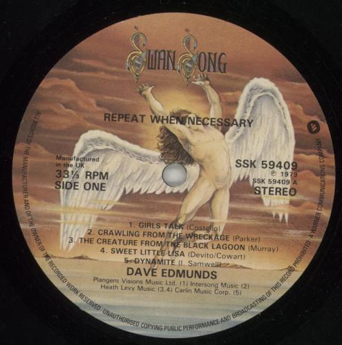 Dave Edmunds Repeat When Necessary vinyl LP album (LP record) UK DAELPRE251982