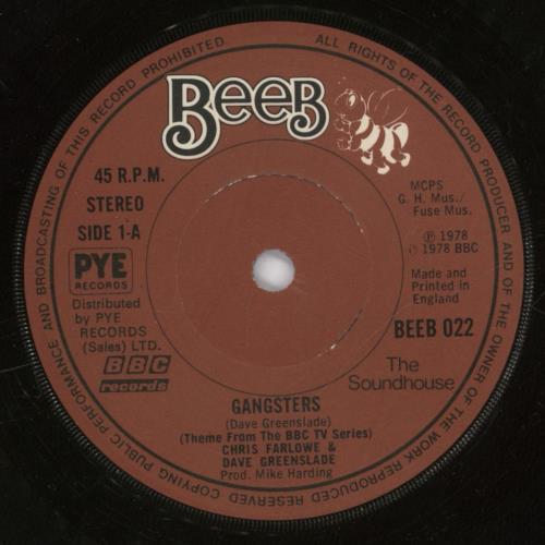 Dave Greenslade Gangsters 7" vinyl single (7 inch record / 45) UK E8207GA893217