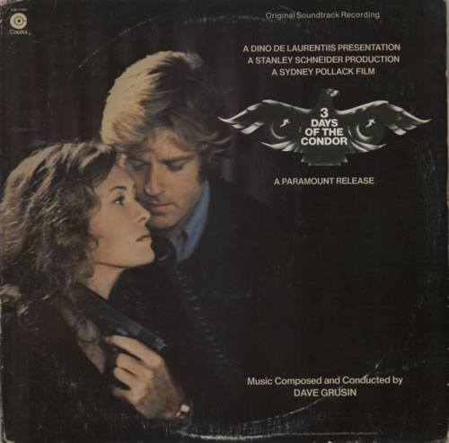 Dave Grusin 3 Days Of The Condor vinyl LP album (LP record) US DGULPDA586939