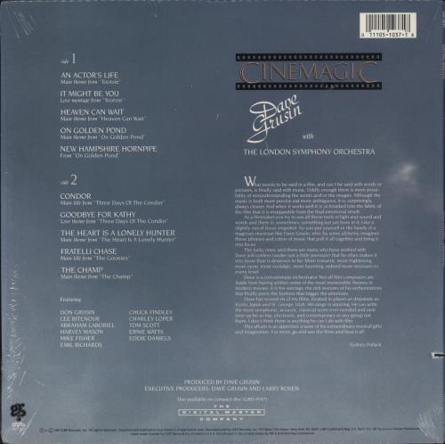 Dave Grusin Cinemagic vinyl LP album (LP record) US DGULPCI521904