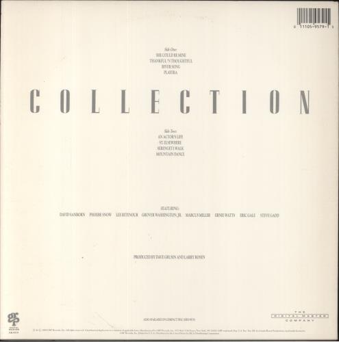 Dave Grusin Collection vinyl LP album (LP record) US DGULPCO860200