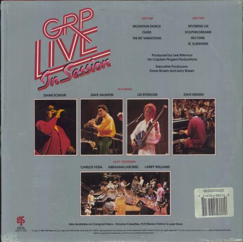 Dave Grusin GRP Live In Session vinyl LP album (LP record) US DGULPGR861820