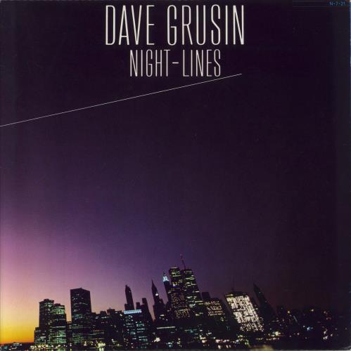 Dave Grusin Night Lines vinyl LP album (LP record) Japanese DGULPNI216278