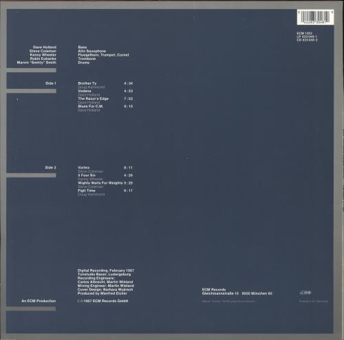 Dave Holland The Razor's Edge vinyl LP album (LP record) German E56LPTH707242