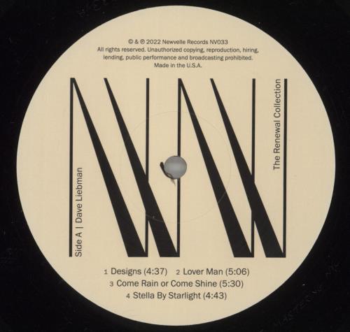 DAVE LIEBMAN Trust And Honesty vinyl LP album (LP record) UK 9C1LPTR864907