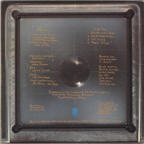 Dave Mason Dave Mason Is Alive vinyl LP album (LP record) US DMSLPDA696691